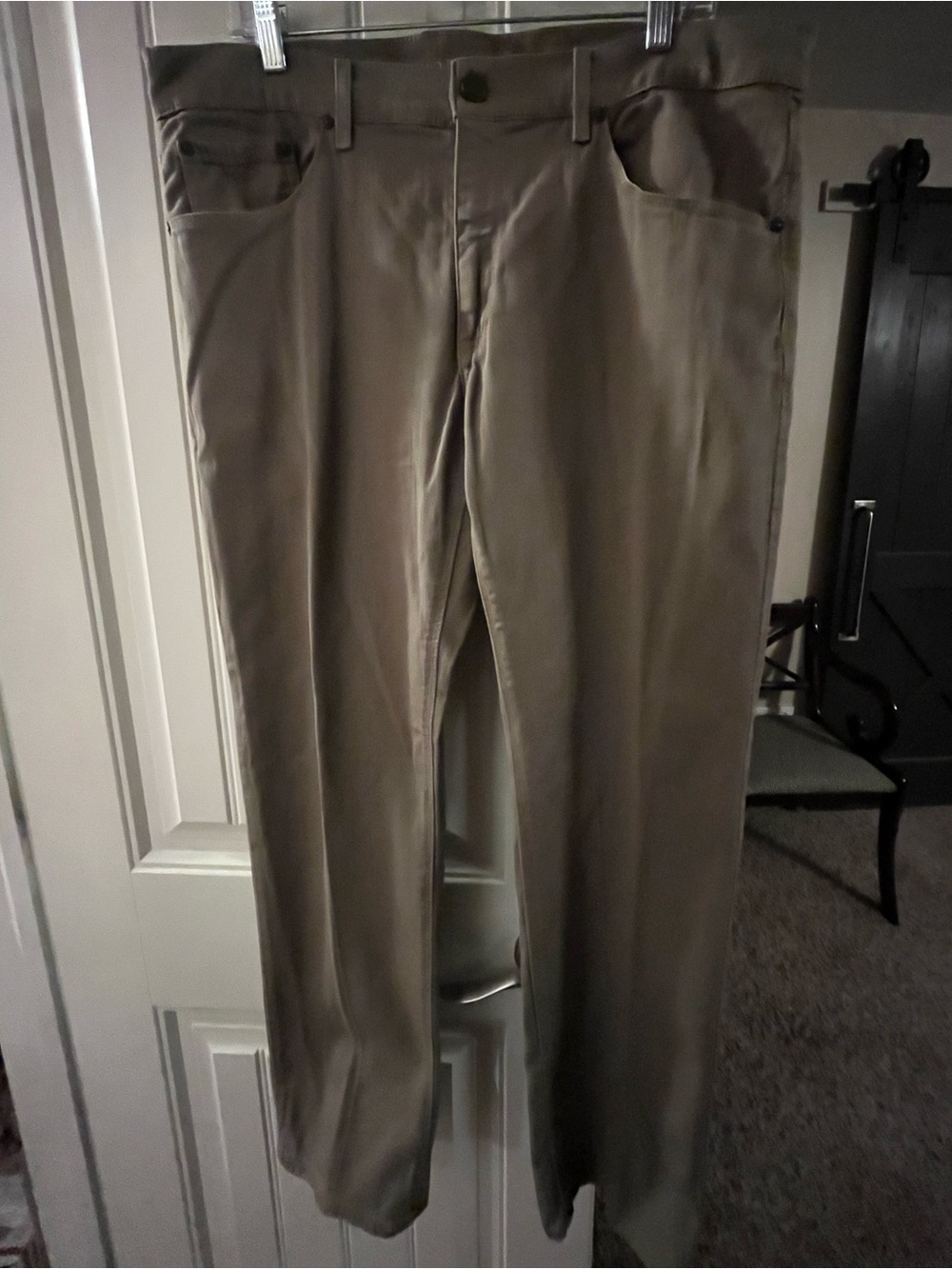 Mott & Bow Slim Straight Chinos - Taupe, 36x31